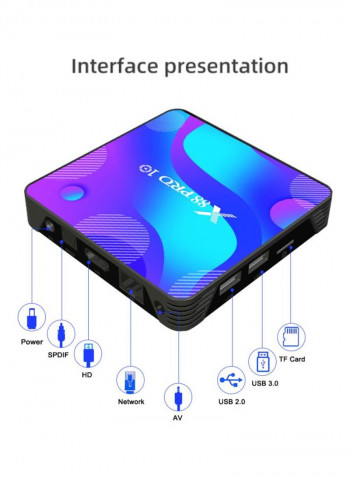 X88 Pro 10 Smart TV Box V7611EU-128G Black/Blue/Purple