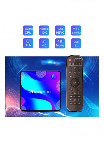X88 Pro 10 Smart TV Box V7611EU-128G Black/Blue/Purple