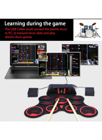 Portable Electronic Drum Set