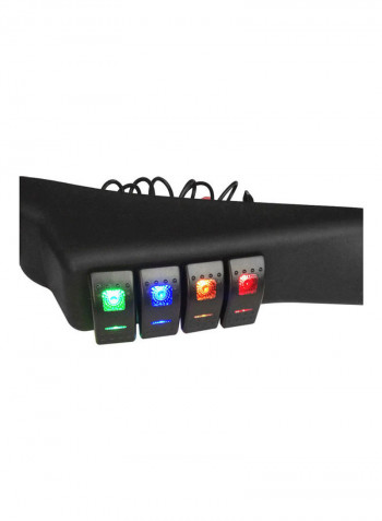 4-Switch Panel Power Distribution Control System Replacement for Jeep Wrangler 2007-2017