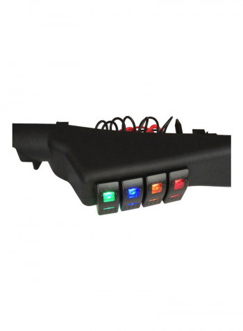 4-Switch Panel Power Distribution Control System Replacement for Jeep Wrangler 2007-2017