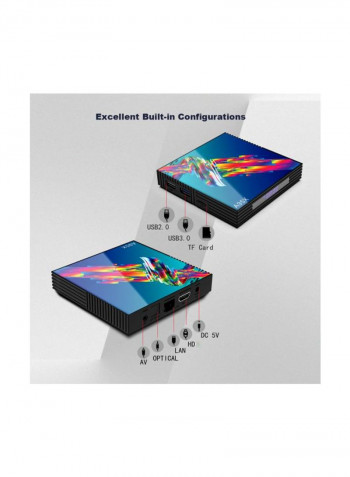 A95X R3 Android Smart TV Box With Remote Control A95X R3 Multicolour