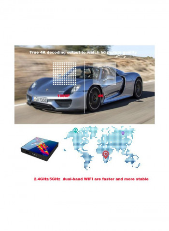 A95X R3 Android Smart TV Box With Remote Control RK3318 Multicolour