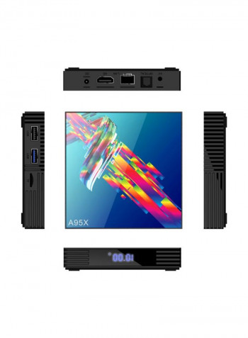 A95X R3 Android Smart TV Box With Remote Control RK3318 Multicolour