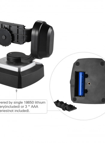 Remote Control Pan Tilt Automatic Motorized Rotating Video Tripod Multicolour