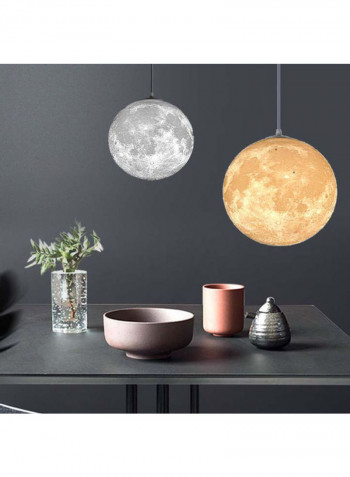 3D Printing The Moon Droplight White 25 x 25 x 25centimeter