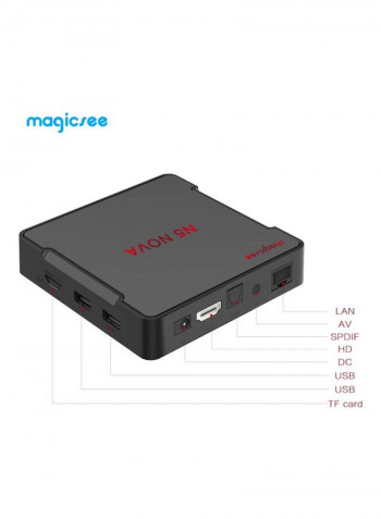 N5 Nova Smart TV Set Top Box With Remote N5-32 black