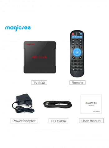N5 Nova Smart TV Set Top Box With Remote N5-32 black
