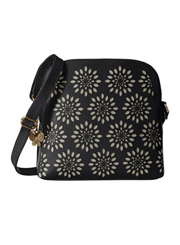 Polyester Blend Shoulder Bag BNS 0541LBK Black
