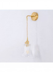 Single-Head Braided Wire Copper Lamp Chandelier Warm White 25*25*25centimeter