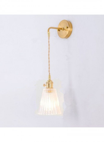 Modern Minimalist Single-Head Braided Wire Copper Lamp Gold/White 25x25x25centimeter