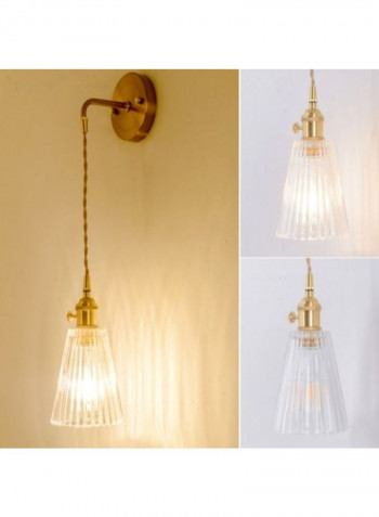 Modern Minimalist Single-Head Braided Wire Copper Lamp Gold/White 25x25x25centimeter