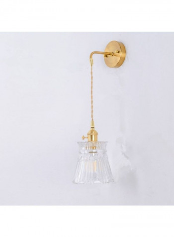 Single-Head Braided Wire Copper Lamp Gold/White 25x25x25centimeter