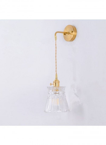 Single-Head Braided Wire Copper Lamp Gold/White 25x25x25centimeter