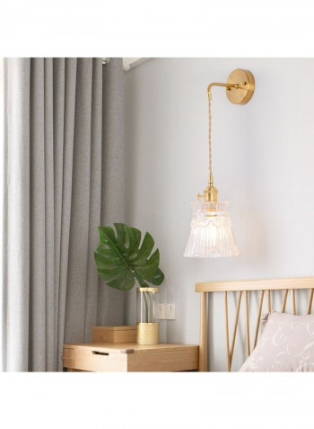 Single-Head Braided Wire Copper Lamp Gold/White 25x25x25centimeter