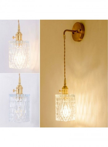 Single-Head Braided Wire Copper Lamp Yellow 25x25x25centimeter