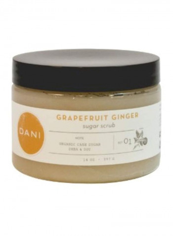 Grapefruit Ginger Scented Body Scrub Beige 14ounce