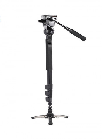 Extendable Monopod With Detachable Base Black