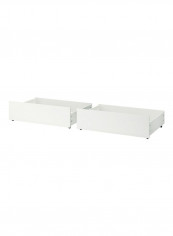 Bed Storage Box For High Bed Frame White 200cm