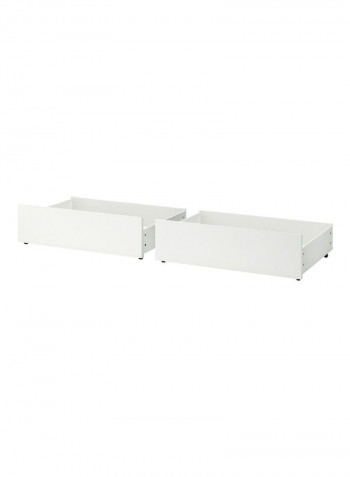 Bed Storage Box For High Bed Frame White 200cm