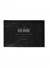 Rectangle Shaped Water Absorbent Mat Black 39x60centimeter