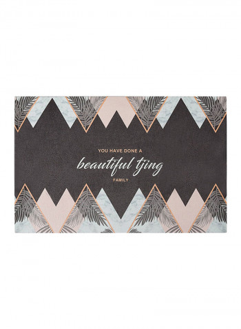 Rectangle Shaped Water Absorbent Mat Black 39x60centimeter