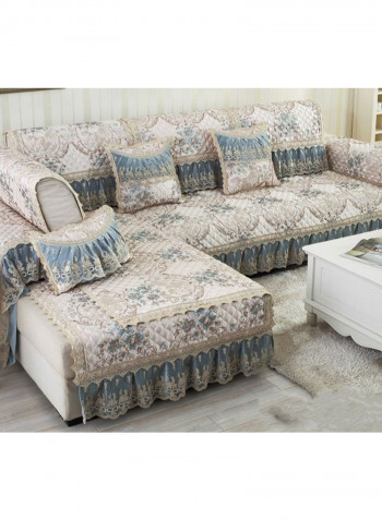Lace Patchwork Sofa Slipcover Multicolour