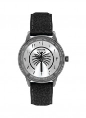 Men's Leather Analog Quartz Wrist Watch TW-DT140305BSBK
