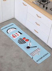 Modern Design Anti-Skid Floor Mat Multicolour 45 x 177centimeter