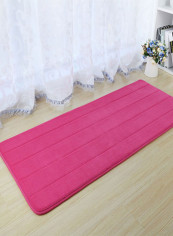 Striped Pattern Anti-Skid Floor Mat Pink 50 x 200centimeter