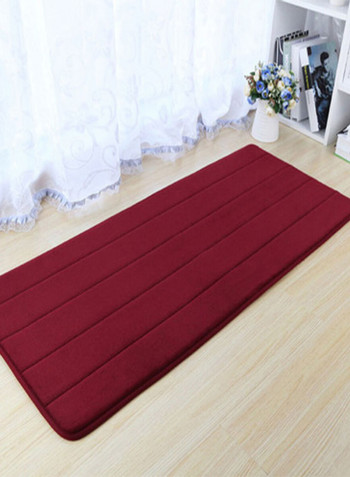 Striped Pattern Anti-Skid Floor Mat Red 50 x 200centimeter
