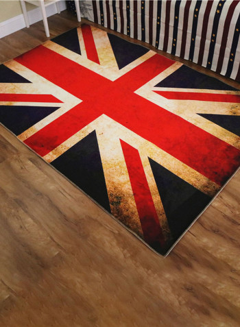 United Kingdom Flag Pattern Floor Mat Multicolour 60 x 90centimeter