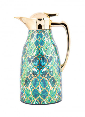 Stainless Steel Vacuum Flask Gold/Green/White 1L