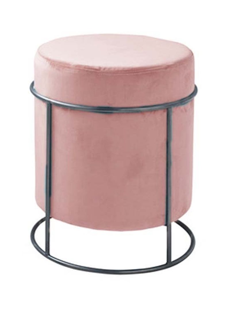 Fabric Sofa Chair Pink/Grey 40x40x38centimeter
