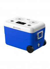 Multifunctional Cooler With Speaker System Blue/White 656x437x420millimetre