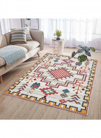 Ethnic Style Print Non-Slip Floor Mat Multicolour 140x200cm