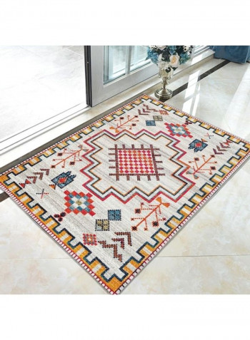 Ethnic Style Print Non-Slip Floor Mat Multicolour 140x200cm