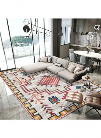 Ethnic Style Print Non-Slip Floor Mat Multicolour 140x200cm