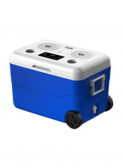 Multifunctional Cooler With Speaker System Blue/White 656x437x420millimetre