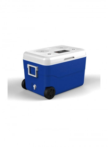 Multifunctional Cooler With Speaker System Blue/White 656x437x420millimetre