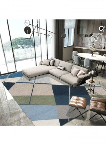Printed Floor Rug Multicolour 140x200cm