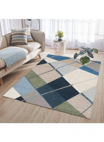 Printed Floor Rug Multicolour 140x200cm