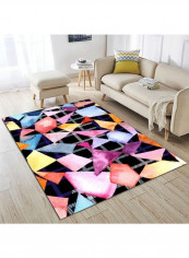 Rectangle Supple Anti-Slip Rug Multicolour 140x200cm