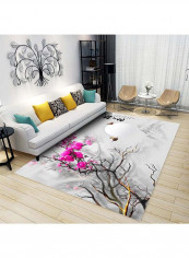 Simple Flower Printed Carpet Multicolour 140x200cm