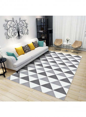Simple Geometry Printed Carpet Multicolour 140x200cm