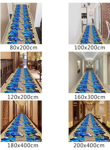 1-Piece Animal Pattern Anti-Skidding Modern Style Carpet Multicolour M