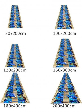 1-Piece Animal Pattern Anti-Skidding Modern Style Carpet Multicolour M
