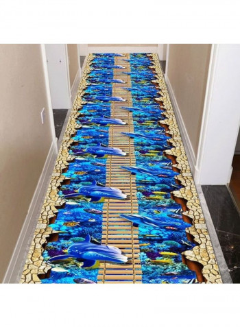 1-Piece Animal Pattern Anti-Skidding Modern Style Carpet Multicolour M