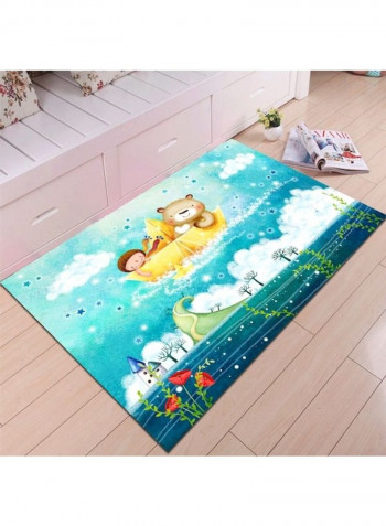 Cartoon Animal Cute Kids Room Floor Rug Multicolour 140x200cm