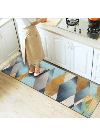 Modern Diamond Patterneded Anti-Skidding Living Room Rug Multicolour 140x200cm